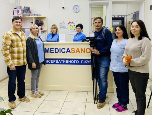 Команду клиники МЕДИКАСАНО и проект Сила Настоящих, сегодня посетили журналисты ICTV