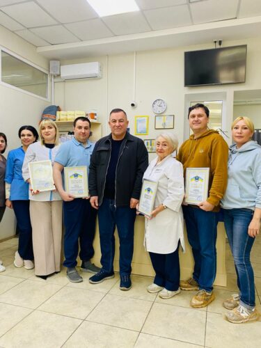 Відзнака Медикасано від голови Миколаївської ОВА Віталія Кіма